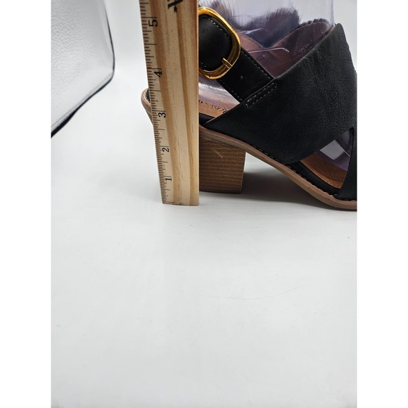 EURO‎ SOFT by SOFFT Mendi Black Block Heel Open Toe Leather Shoe 10M - Picture 11 of 14